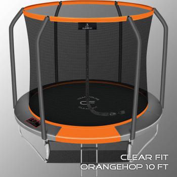 Каркасный батут Clear Fit OrangeHop 10Ft уличный кумитеспорт - велосипеды-в-екатеринбурге.рф