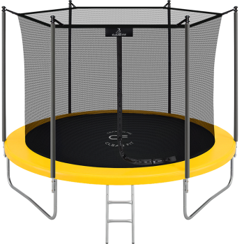 Каркасный батут Clear Fit ColorHop 10Ft желтый с сеткой спортдоставка - велосипеды-в-екатеринбурге.рф