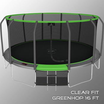 Каркасный батут Clear Fit GreenHop 16Ft спортдоставка - велосипеды-в-екатеринбурге.рф