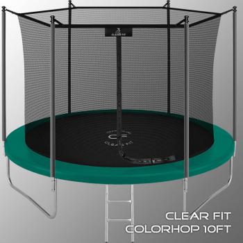 Каркасный батут Clear Fit ColorHop 10Ft зеленый уличный спорт доставка - велосипеды-в-екатеринбурге.рф