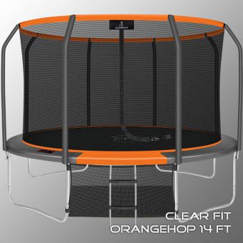 Каркасный батут Clear Fit OrangeHop 14Ft уличный swat - велосипеды-в-екатеринбурге.рф