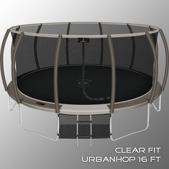 Каркасный батут Clear Fit UrbanHop 16Ft с сеткой спортдоставка - велосипеды-в-екатеринбурге.рф