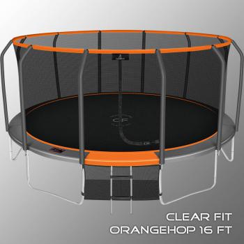 Каркасный батут Clear Fit OrangeHop 16Ft уличный спорт доставка - велосипеды-в-екатеринбурге.рф