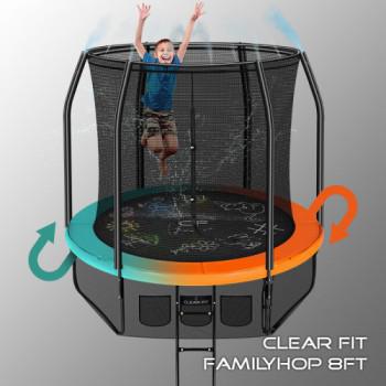 Каркасный батут SWAT Clear Fit FamilyHop 8Ft - велосипеды-в-екатеринбурге.рф