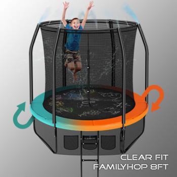 Каркасный батут SWAT Clear Fit FamilyHop 8Ft - велосипеды-в-екатеринбурге.рф
