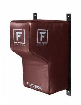 Подушка Г-образная Пирамида onePRO FILIPPOV из натуральной кожи 65см/42см/50см коричневый - велосипеды-в-екатеринбурге.рф