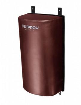 Подушка Полусфера onePRO FILIPPOV большая из натуральной кожи 75см/42см/27см коричневый - велосипеды-в-екатеринбурге.рф