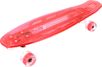 Мини борд скейт Playshion FS-LS002 со светящимися колесами и декой красный - велосипеды-в-екатеринбурге.рф